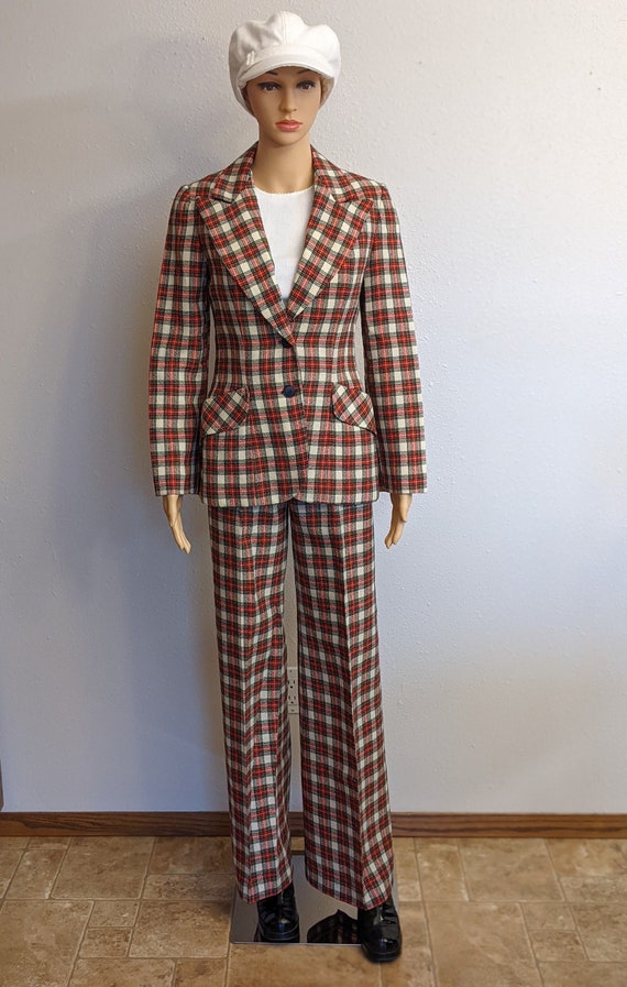 70s white wool suit - Gem