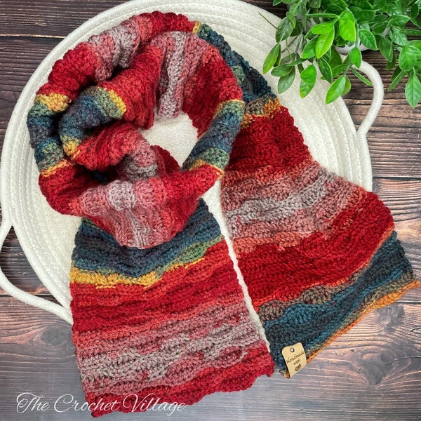 Tamara Scarf Crochet Pattern. Crochet Winter accessory. Crochet neckwear. Crochet wrap. Crochet Gift for Her.