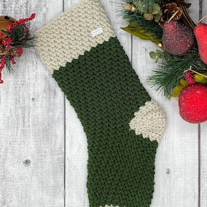 North Pole Christmas Stockings Crochet Pattern. Oversized Stocking crochet. Holidays Décor. Christmas Gifts Crochet. Easy Crochet Pattern image 5