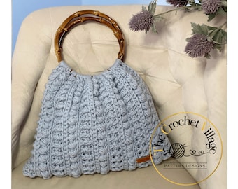 Blue Moon Purse crochet pattern. Handbag crochet tutorial. Crochet accessories. Crochet shoulder handbag. Crochet purse pattern. Bag crochet