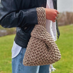 Coco Knot Bag Crochet Pattern. Japanese Knot Bag. Handbag Crochet Tutorial. Crochet Accessories. Modern Crochet Bag. Crochet Gift For Her image 5