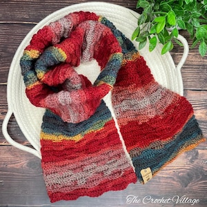 Tamara Scarf Crochet Pattern. Crochet Winter accessory. Crochet neckwear. Crochet wrap. Crochet Gift for Her.