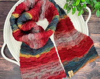 Tamara Scarf Crochet Pattern: Lightweight Winter Accessory (PDF Pattern)