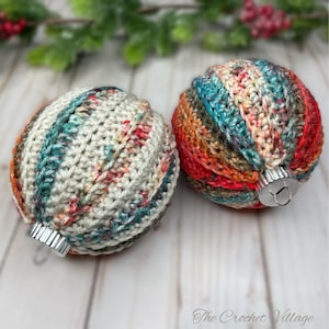 Crochet Christmas Bauble Pattern: Jolly Ornament Cover (PDF Pattern)