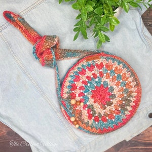 The Mystic Bag Crochet Pattern. Modern Bag. Messenger Bag Crochet Tutorial. Crochet Accessories. Crochet Purse. Crochet Gift For Her