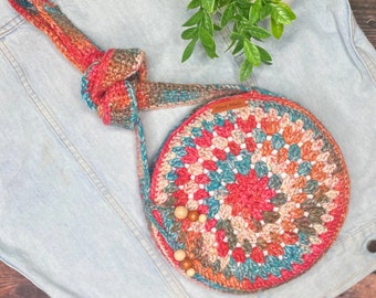 The Mystic Bag Crochet Pattern. Modern Bag. Messenger Bag Crochet Tutorial. Crochet Accessories. Crochet Purse. Crochet Gift For Her