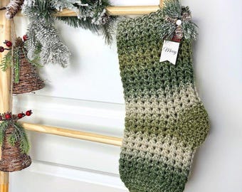 Crochet Christmas Stocking Pattern: Easy Textured Holiday Decor (PDF Pattern)