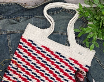 Spangle Bag Crochet Pattern: Market Tote Tutorial (PDF Pattern)