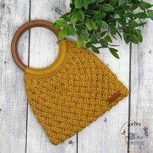Naomi Bag Crochet Pattern. Handbag Crochet Tutorial. Crochet Accessories. Crochet Shoulder Bag. Crochet Purse Pattern. Modern Crochet Bag image 5