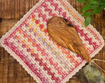 Rosemary Washcloth Crochet Pattern: Kitchen Dishcloth/Potholder (PDF Pattern)
