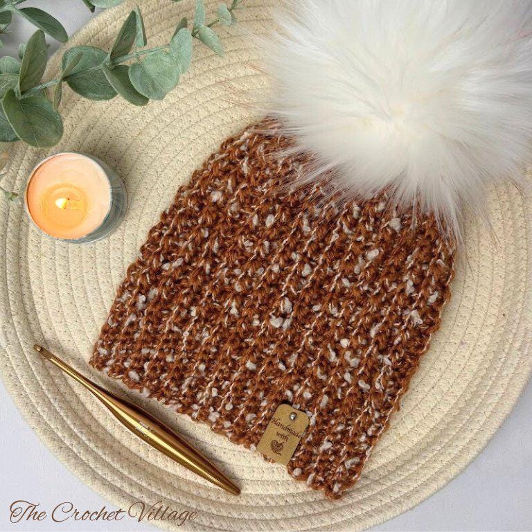 Funfetti Beanie Crochet Pattern | Easy Rectangle Hat Pattern 10 Sizes ...