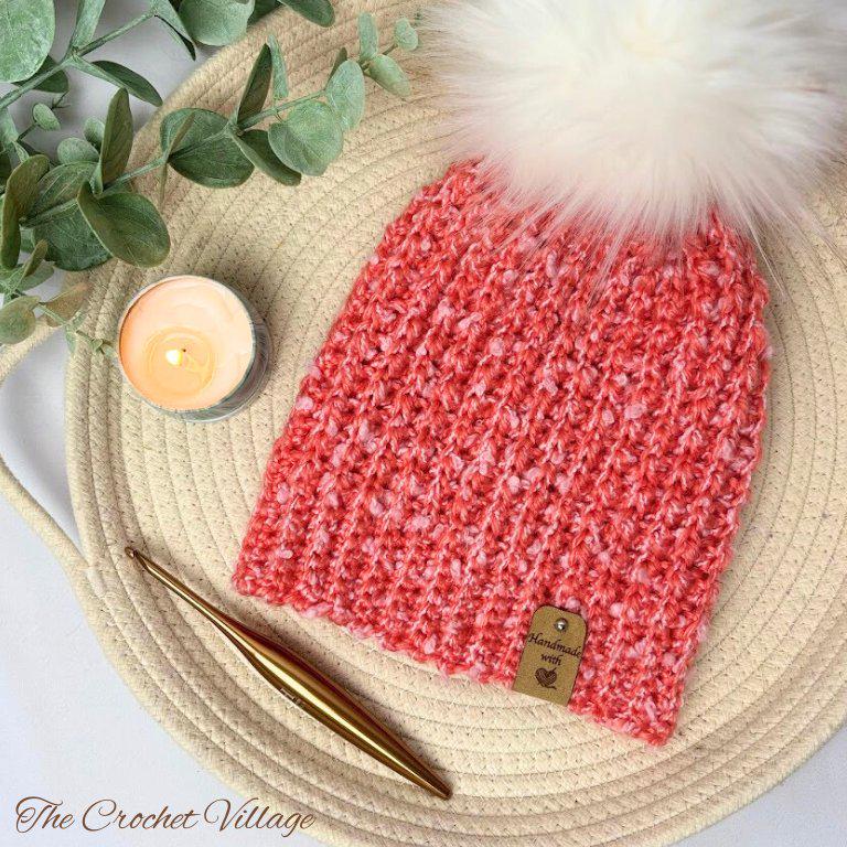 Funfetti Beanie Crochet Pattern | Easy Rectangle Hat Pattern 10 Sizes ...