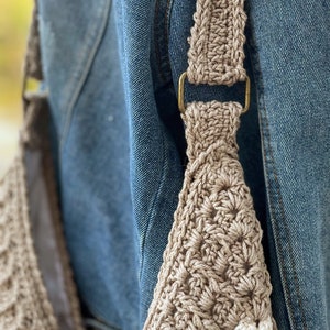 Vicki Bag Crochet Pattern. Crochet Purse Tutorial. Crochet Accessories. Boho Bag. Crochet Casual Bag. Messenger Bag Crochet. Shoulder Bag image 6