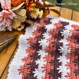 Crochet Fall Blanket Pattern| Crochet Afghan Pattern| Autumn Halloween Throw |Thanksgiving Crochet Blanket Pattern| Mayflower Throw Blanket