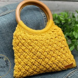 Naomi Bag Crochet Pattern. Handbag Crochet Tutorial. Crochet Accessories. Crochet Shoulder Bag. Crochet Purse Pattern. Modern Crochet Bag image 2