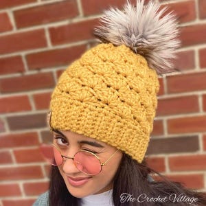 Crochet Dublin Hat Pattern, Chunky Beanie PDF, Seamless Bottom Up Design, Quick to Make in Under an Hour, 3 Sizes Child to Adult