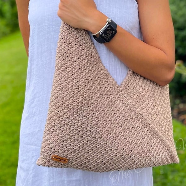 Priscilla Bag Crochet Pattern. Crochet Purse Tutorial. Crochet Accessories. Boho Bag. Crochet Casual Bag.  Modern Shoulder Bag. Gift for Her