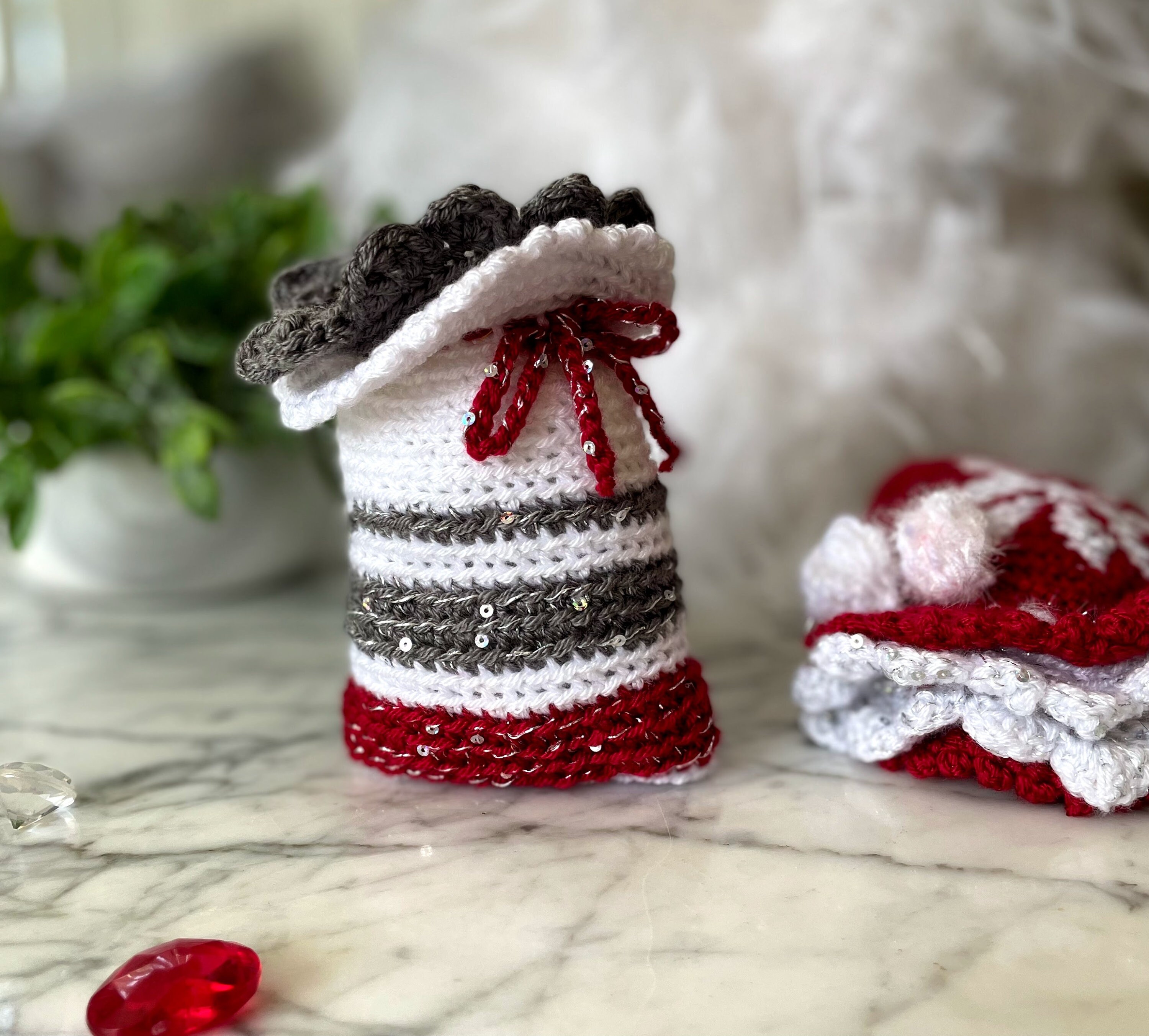 Stella's Christmas Gift Bags Crochet Pattern 4-in-1 - Etsy