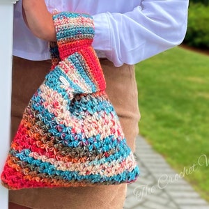 Candy Knot Bag Crochet Pattern. Japanese Knot Bag. Modern Bag Crochet Handbag Crochet Tutorial. Crochet Accessories. Crochet Gift For Her