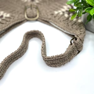 Vicki Bag Crochet Pattern. Crochet Purse Tutorial. Crochet Accessories. Boho Bag. Crochet Casual Bag. Messenger Bag Crochet. Shoulder Bag image 8