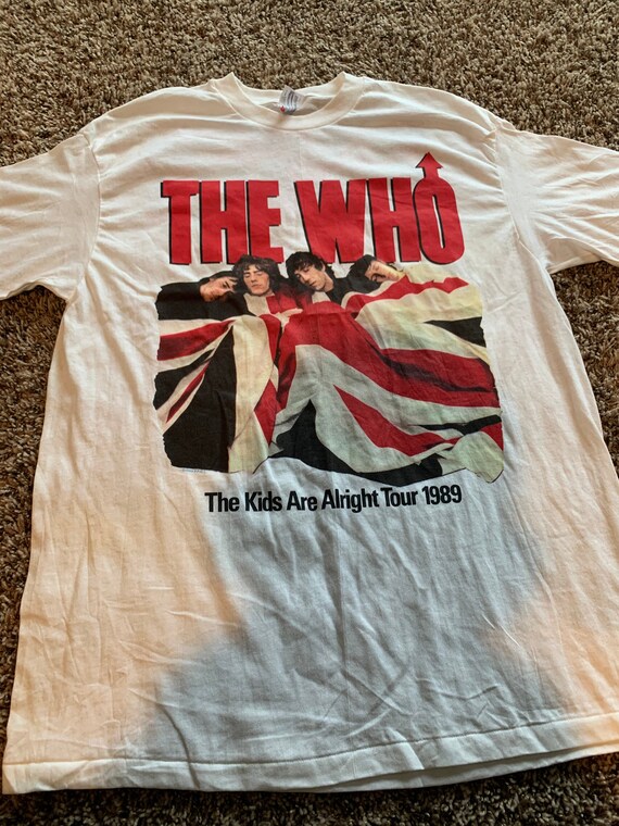【THE WHO ザフー KIDS ARE ALRIGHT TOUR Tシャツ】 Vintage The Who The Kids Are Alright Tour 1989 Concert Tee