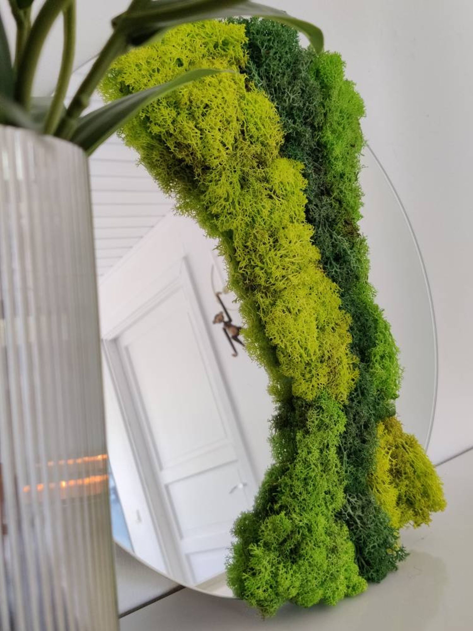 SILVA© Moss Mirror Moss Wall Art Wall Art Mirror Moss Etsy