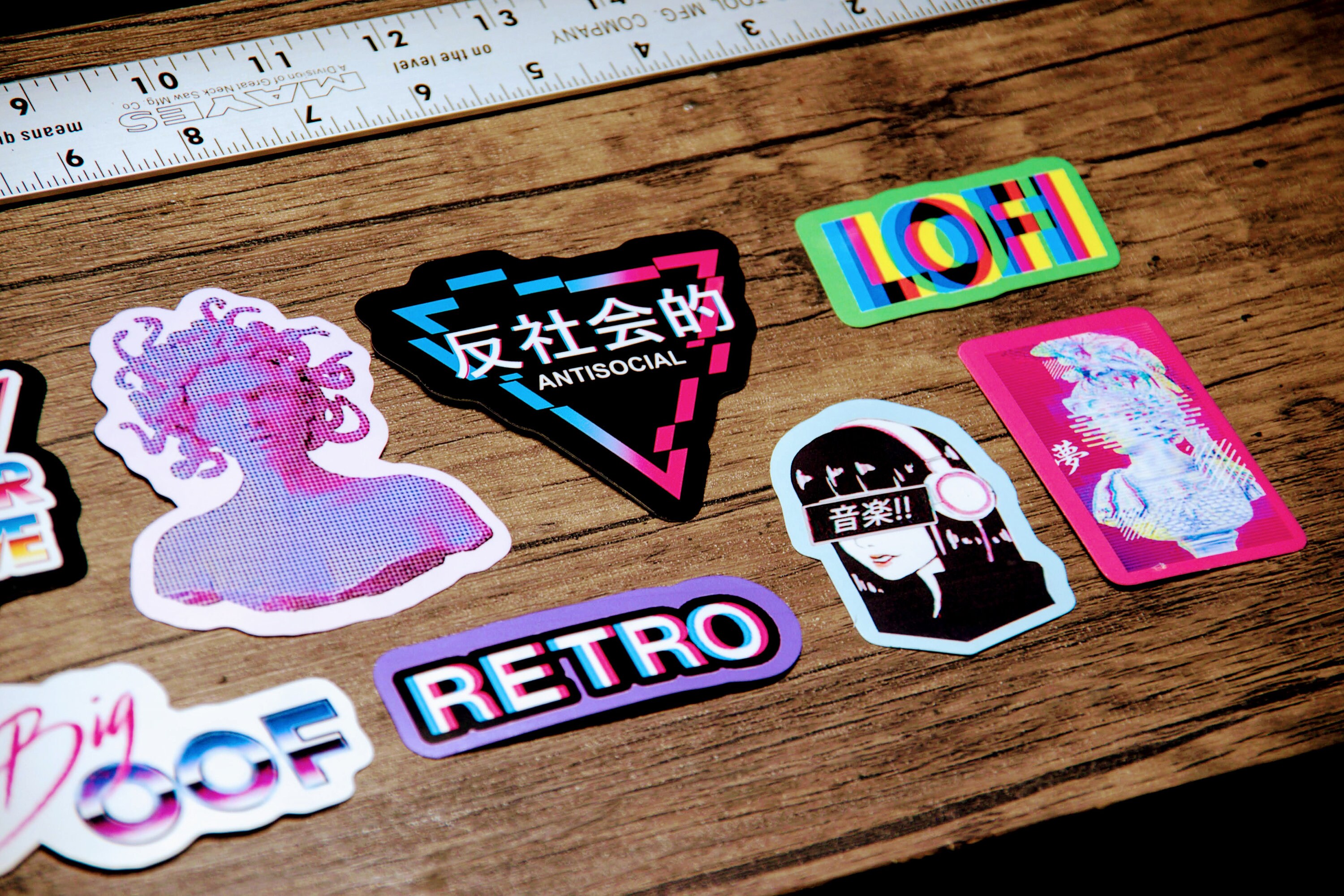 Vaporwave 2 Vinyl Sticker Pack Etsy