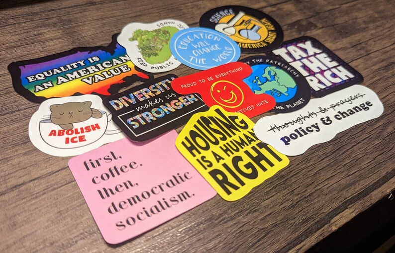 Progressive Politics 3 - Vinyl Sticker Pack - Etsy