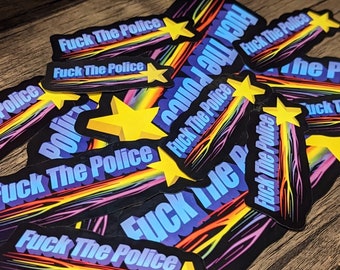 FUCK THE POLICE - Single Vinyl Sticker - Etsy