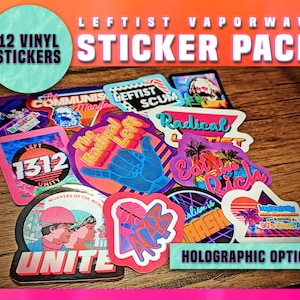 Leftist Vaporwave - Vinyl Sticker Pack