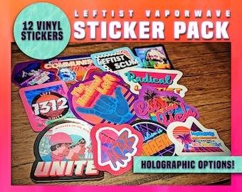 Leftist Vaporwave - Vinyl Sticker Pack
