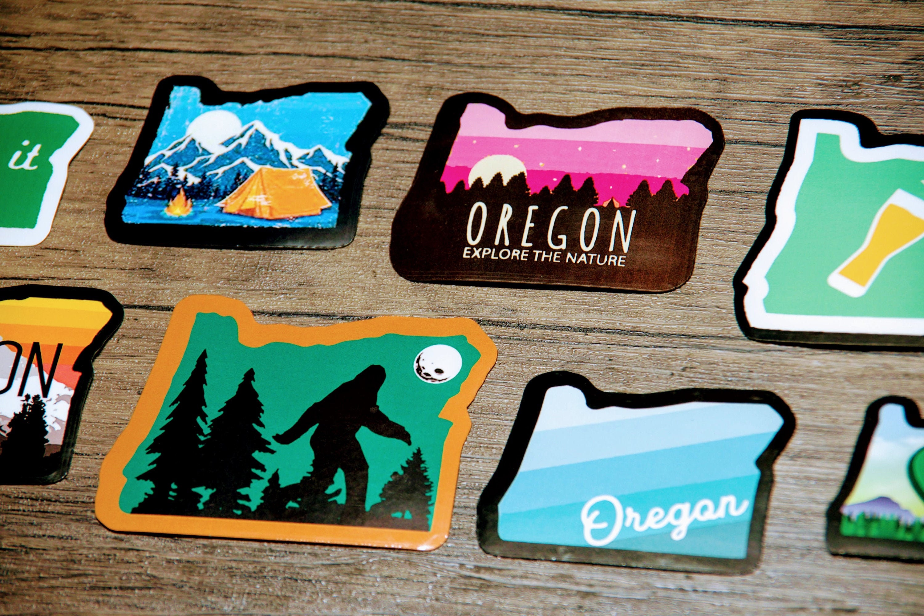 Sticker Bush Oregon OREGON 2 Vinyl Sticker Pack - Etsy