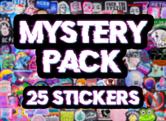 MYSTERY PACK 25 Random Stickers 