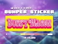 Bussy Wagon - Vinyl Bumper Sticker