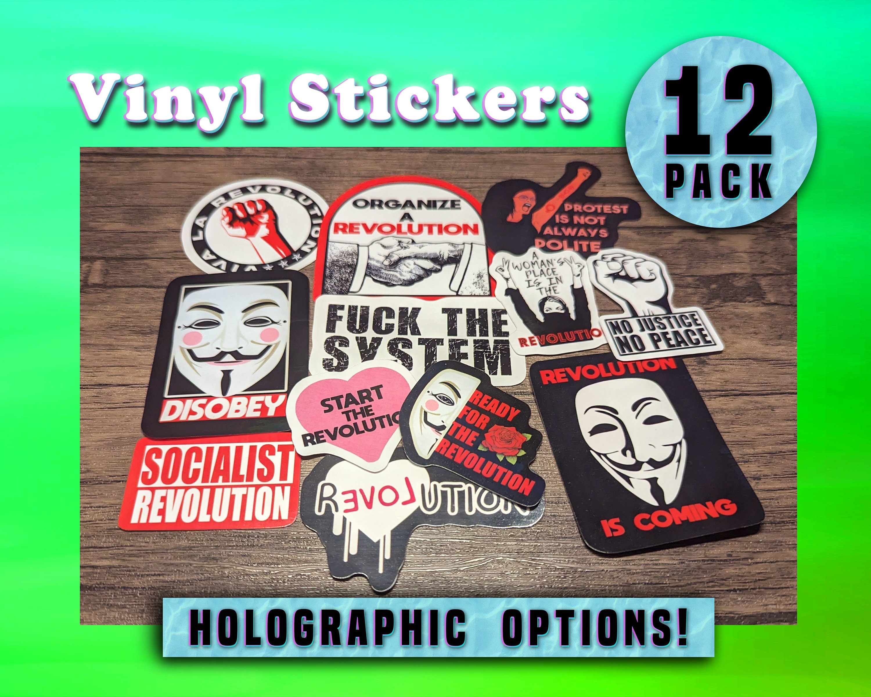 Revolutionary Sticker REVOLUTION - Vinyl Sticker Pack - Etsy