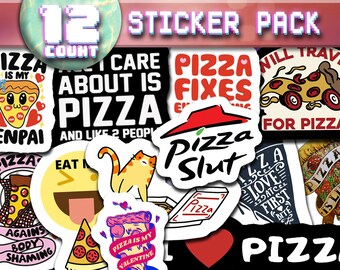 Pizza 1 - Vinyl Sticker Pack