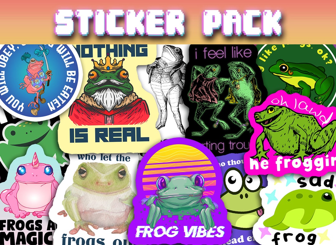 Frog Lover - Vinyl Sticker Pack - Etsy