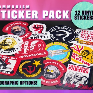 COMUNISMO - Pacote de adesivos de vinil