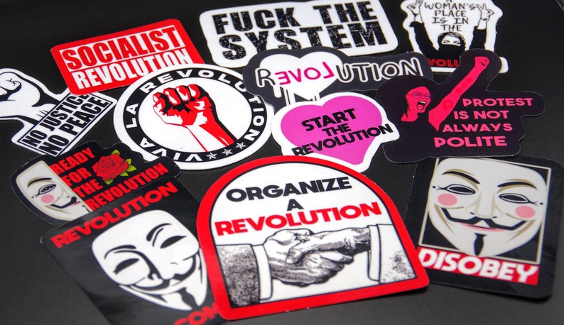 Revolutionary Sticker REVOLUTION Vinyl Sticker Pack - Etsy