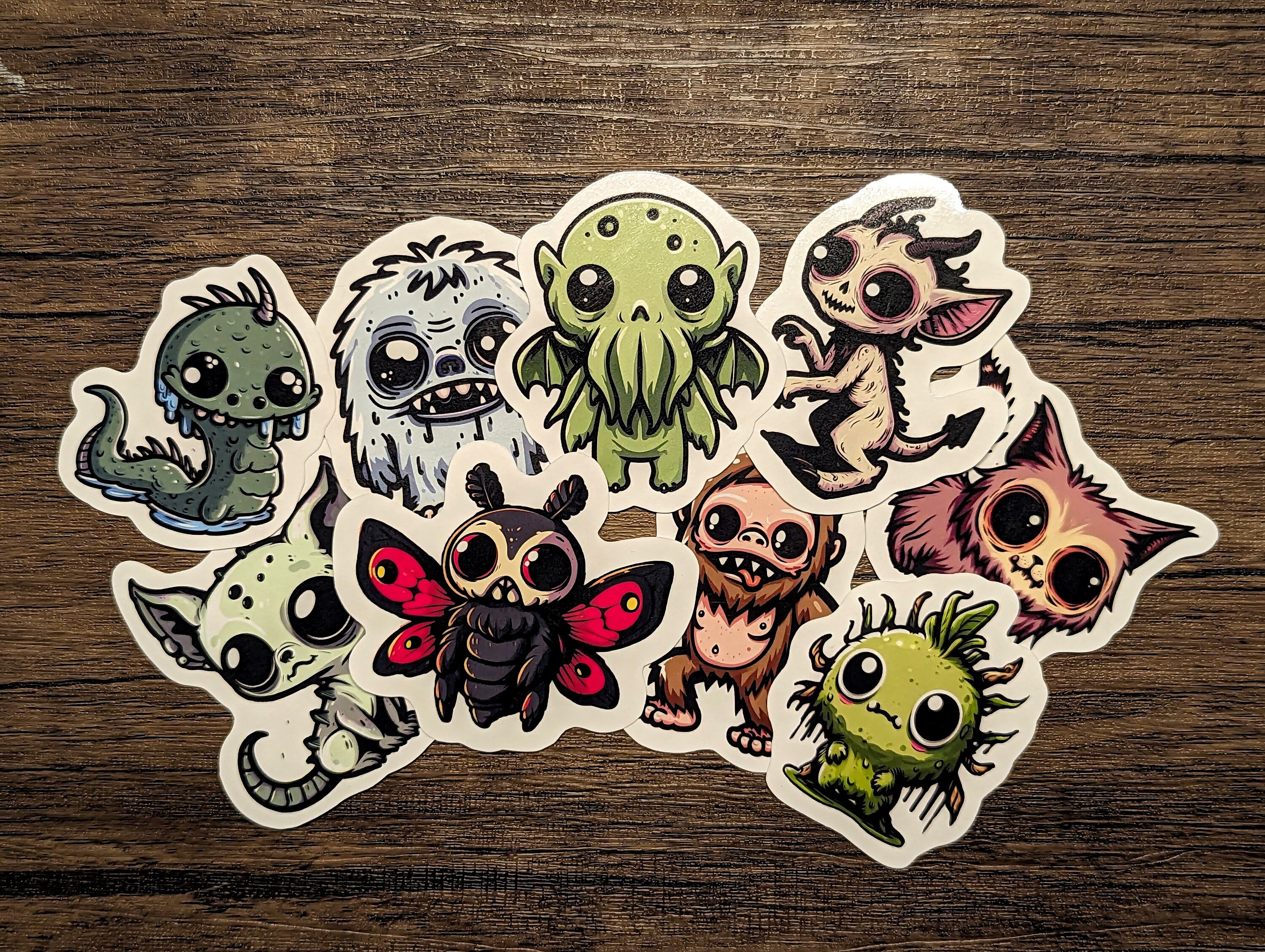 Cute Rake Cryptid Creepy Cuties - Lil' Cryptids - Cute and Spooky Vinyl Sticker Pack - Etsy