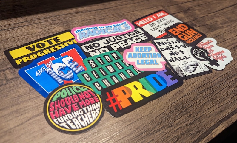 Progressive Politics 2 Vinyl Sticker Pack - Etsy