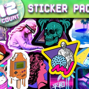 Vapourwave 7 - Vinyl Sticker Pack