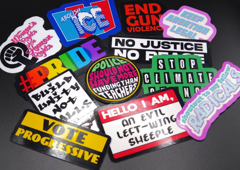 Progressive Politics 2 Vinyl Sticker Pack - Etsy