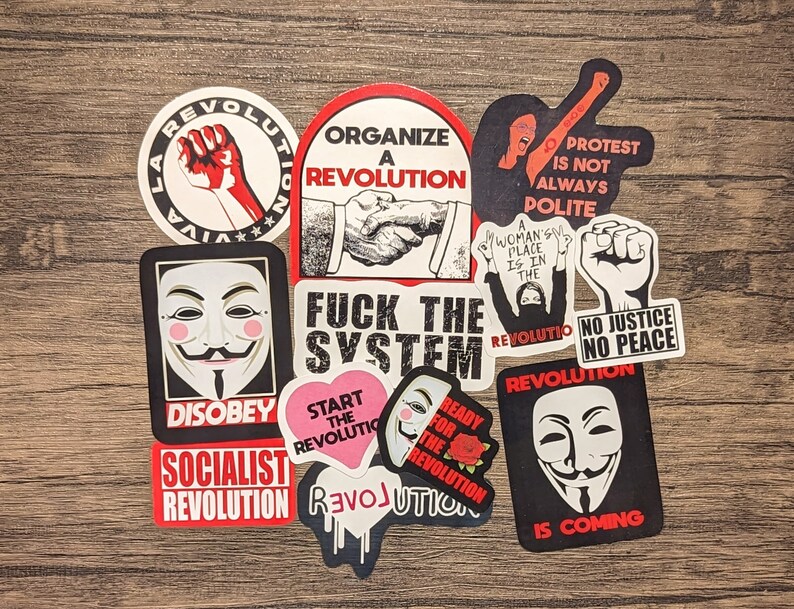 Revolutionary Sticker REVOLUTION Vinyl Sticker Pack - Etsy