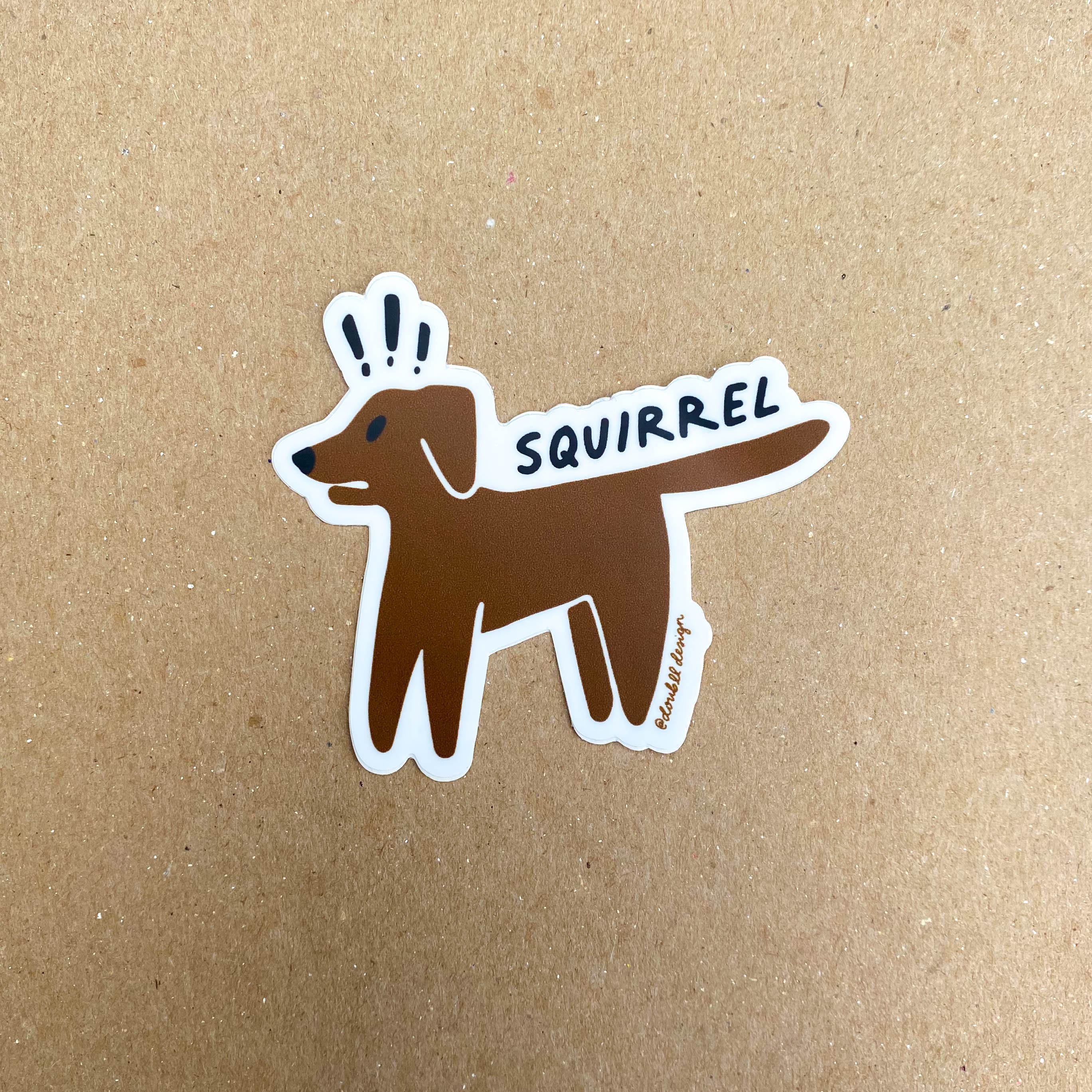 Dog Squirrel Sticker - Etsy