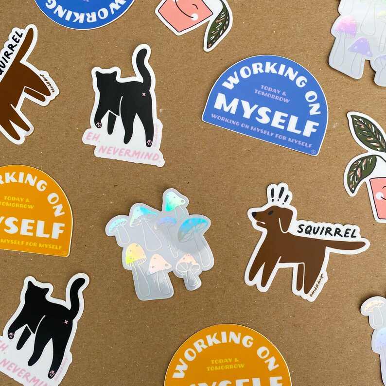 Dog Squirrel Sticker - Etsy
