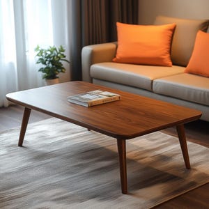 Coffee Table For Living Room, Rectangle Center Table