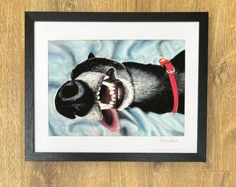 Greyhound Derp - signed fine art print