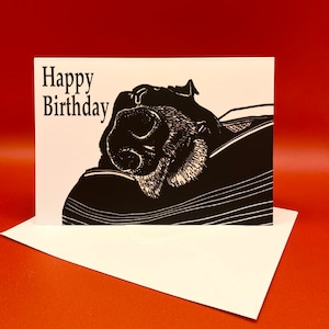 Greyhound greeting card - Birthday or Blank