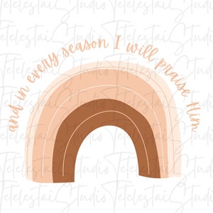 Praise Him Rainbow PNG| Christian PNG for Sublimation| PNG Design Downloads| Christian Sublimation Design Downloads
